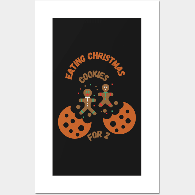 Eating  Christmas Cookies For Two Wall Art by Pris25